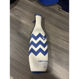 Grey Goose Vodka Insulated Bottle Cover Zip Up Neoprene Koozie Sleeve